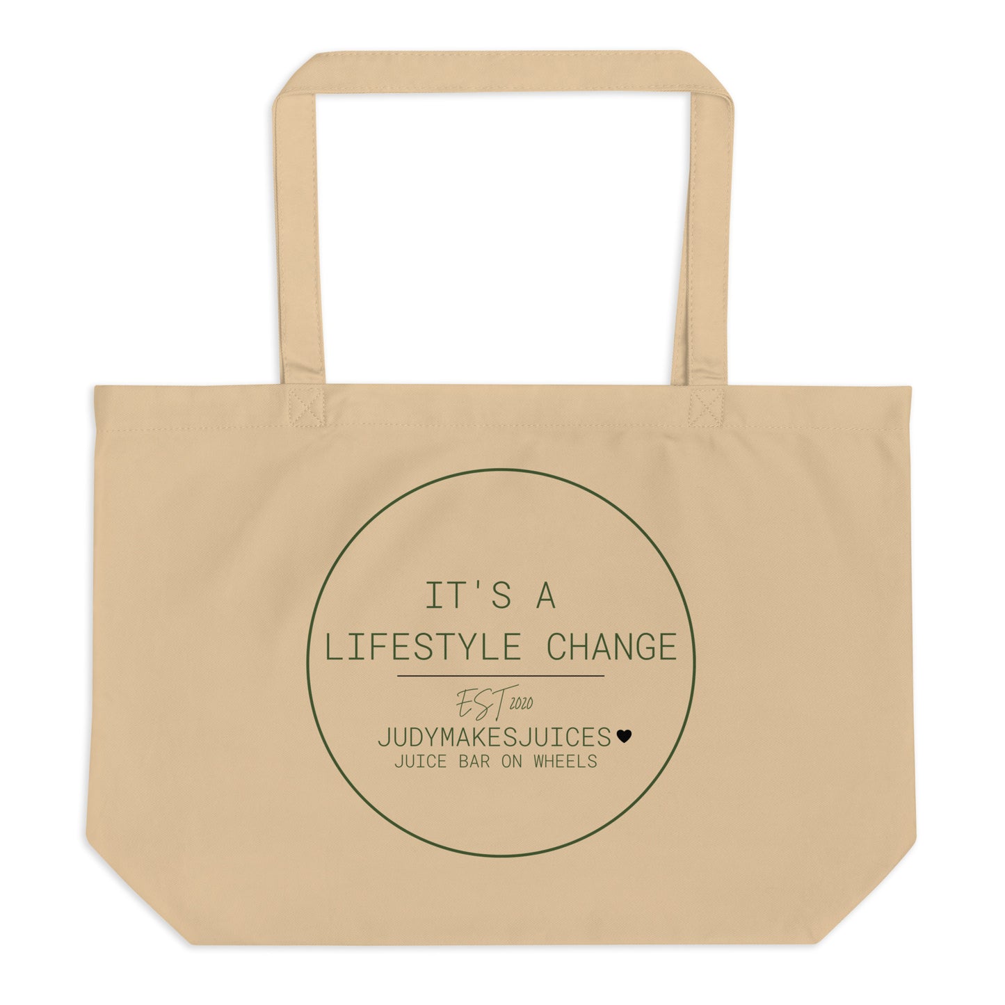 Large organic tote bag